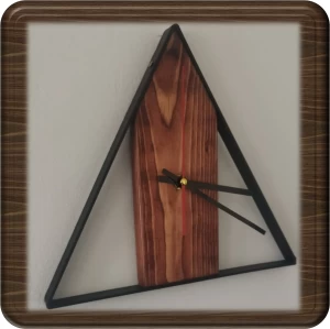 Wood & Steel Wall Clock